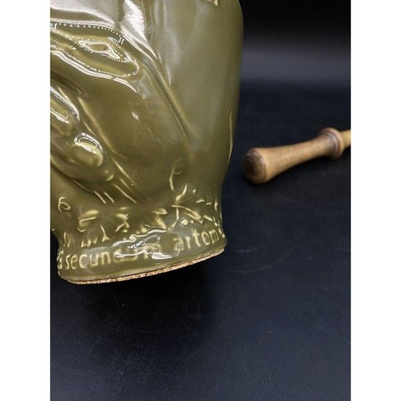 Schering Louis Hebert Ceramic Mortar & Wood Pestle Apothecary Pharmaceutical - Picture 7 of 11